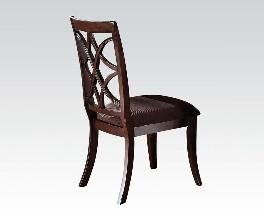 Acme Keenan Dining Side Chairs (Set of 2) in Dark Walnut 60257