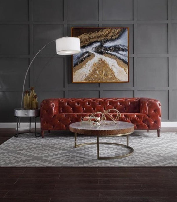 Acme Orsin Sofa in Merlot 55070