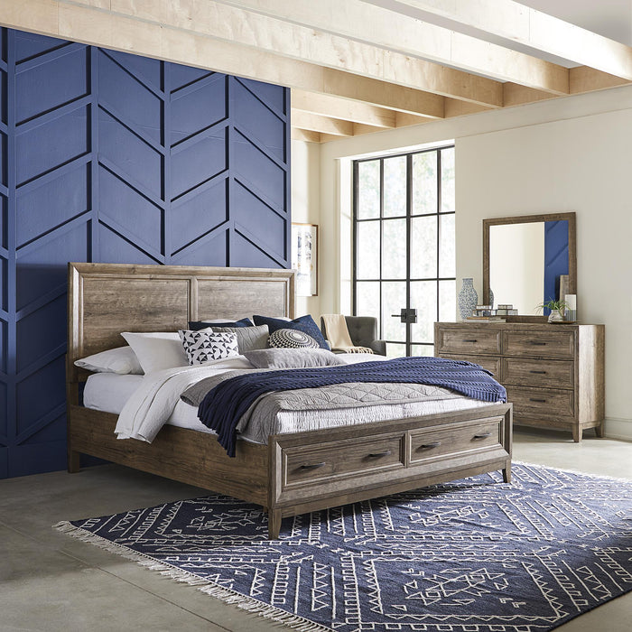 Ridgecrest Queen Storage Bed, Dresser & Mirror