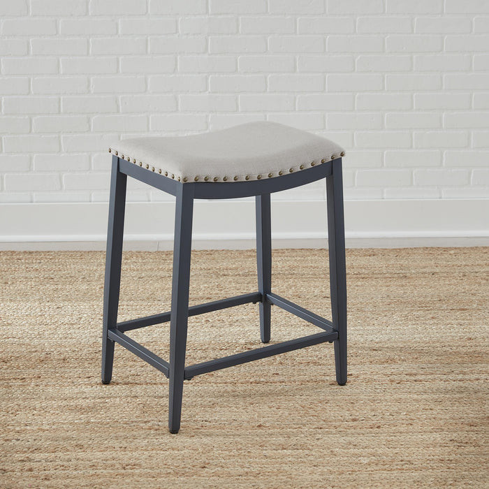 Vintage Series Backless Uph Counter Chair- Navy