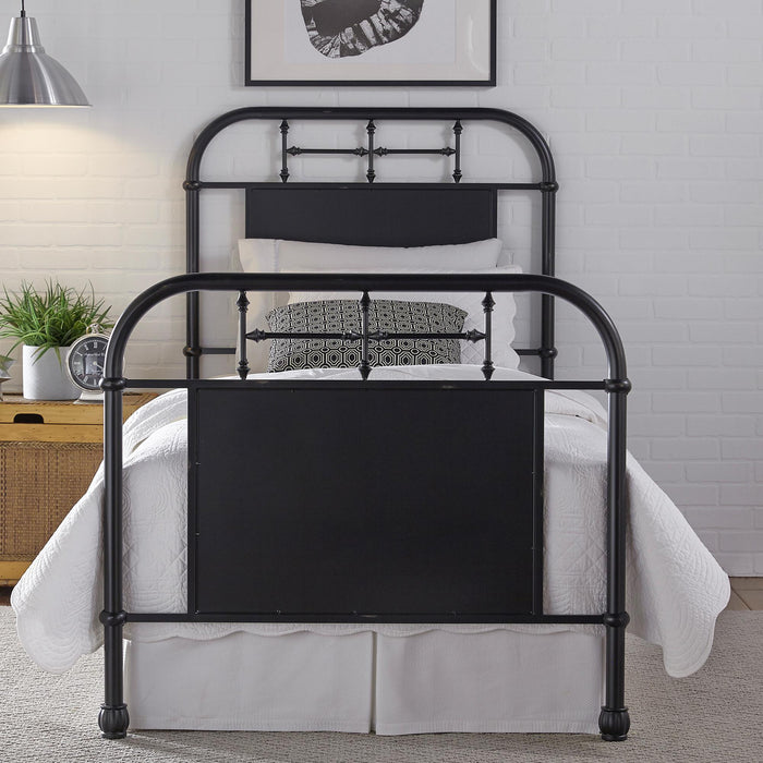 Vintage Series Twin Metal Bed - Black