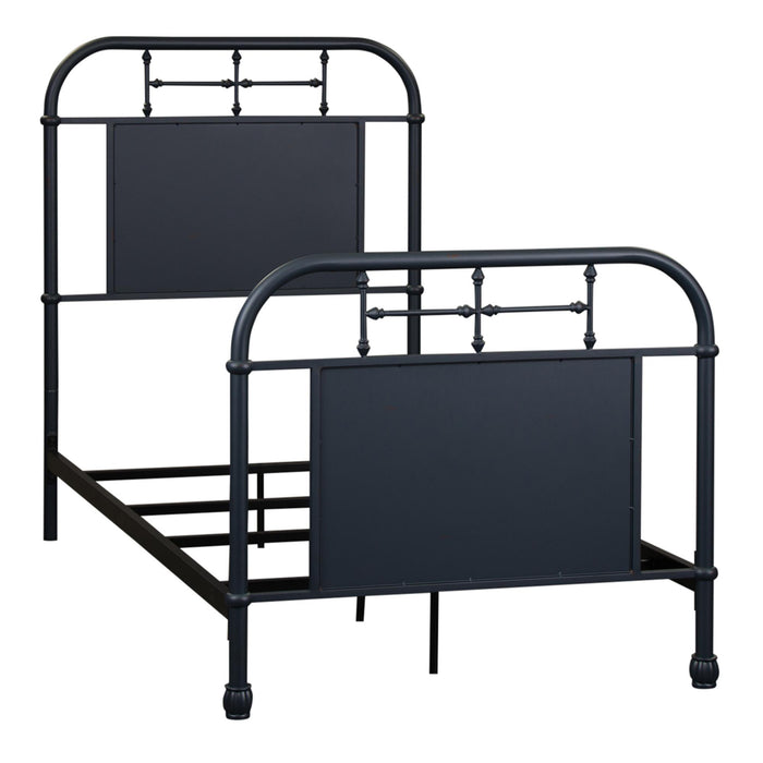 Vintage Series Twin Metal Bed - Navy
