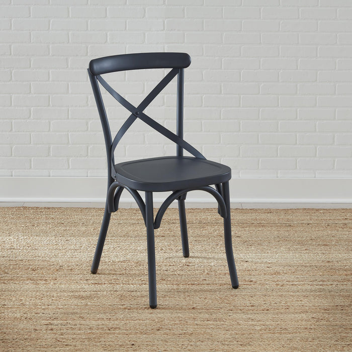 Vintage Series X Back Side Chair- Navy