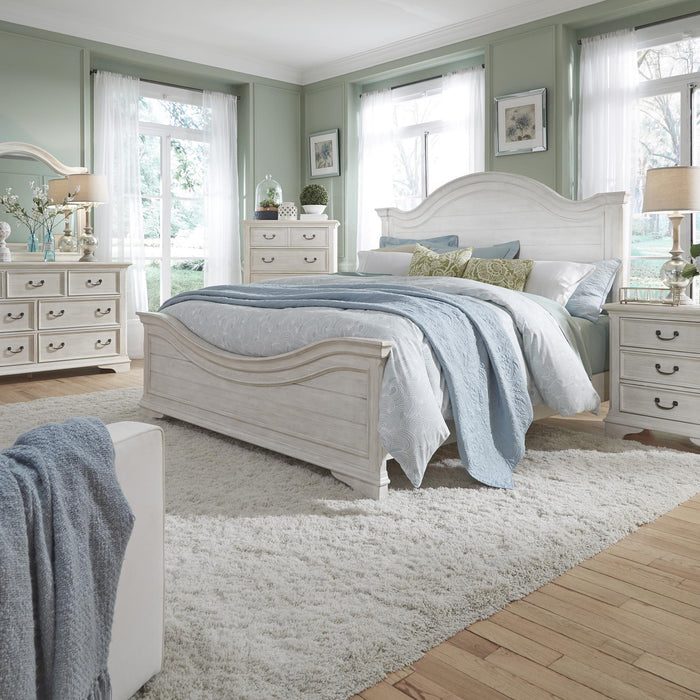 Bayside King Panel Bed, Dresser & Mirror, Chest, Nightstand