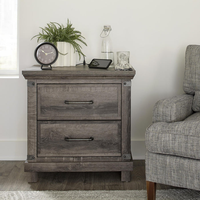 Lakeside Haven Nightstand w/ Charging Station