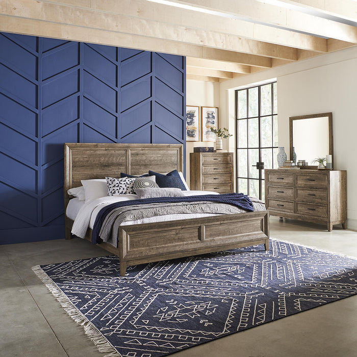 Ridgecrest Queen Panel Bed, Dresser & Mirror, Chest