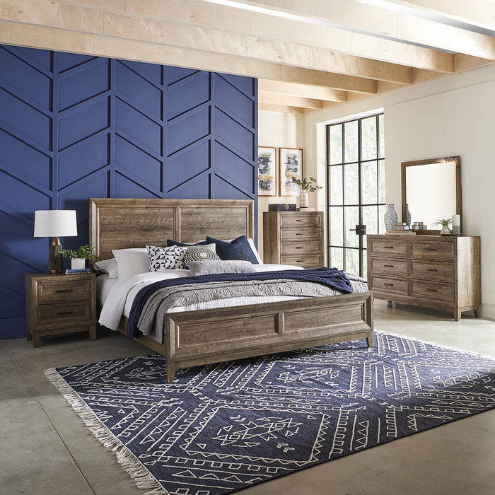 Ridgecrest Queen Panel Bed, Dresser & Mirror, Chest, Nightstand