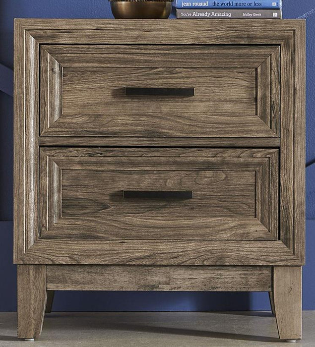 Liberty Furniture Ridgecrest 2 Drawer Nightstand in Cobblestone