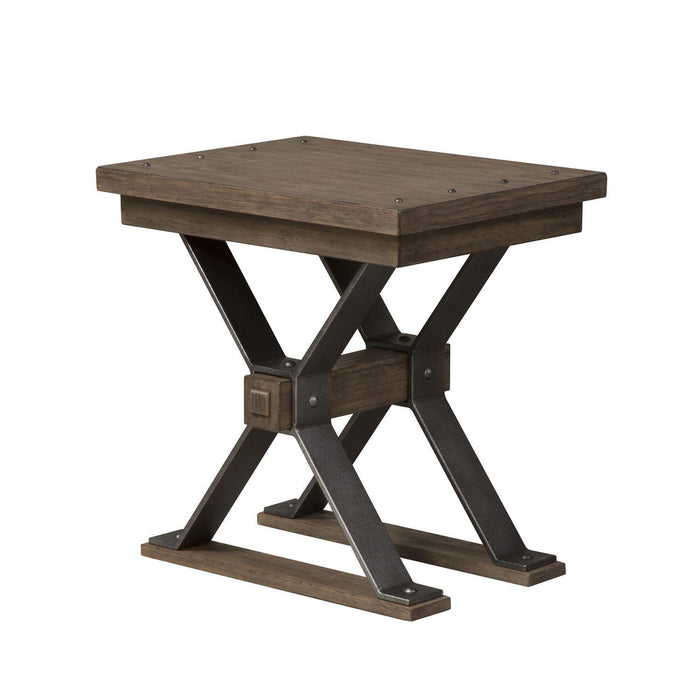 Liberty Sonoma Road Chair Side Table in Weathered Beaten Bark