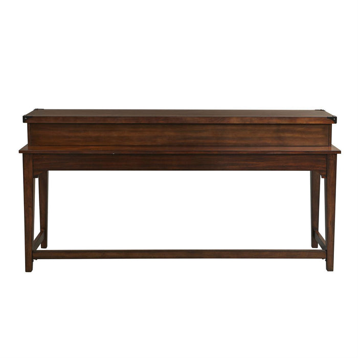 Liberty Aspen Skies Console Bar Table in Russet Brown