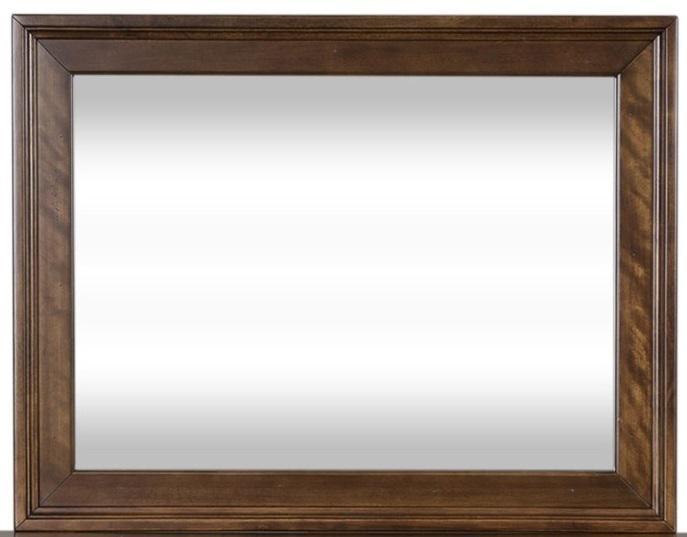 Liberty Furniture Saddlebrook Mirror in Tobacco Brown