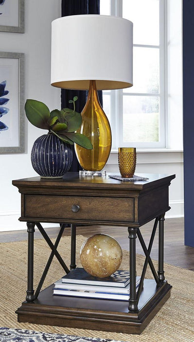 Liberty Furniture Tribeca End Table in Cordovian Brown