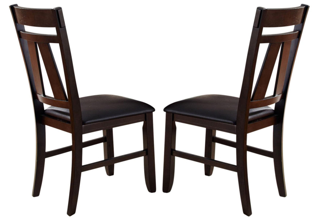 Liberty Furniture Lawson Splat Back Side Chair (Set of 2) in Light/Dark Expresso