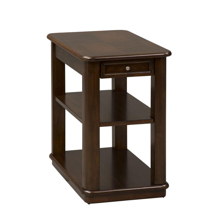 Liberty Wallace Chair Side Table in Dark Toffee