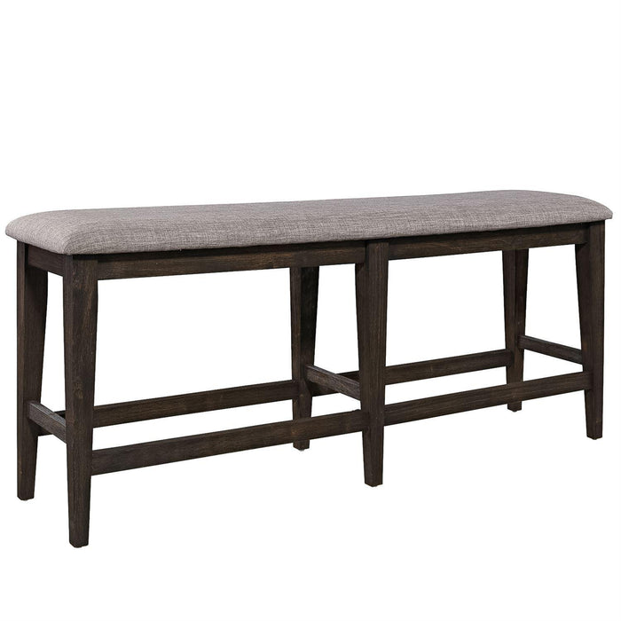 Liberty Furniture Double Bridge Counter Bench (RTA) in Dark Chestnut