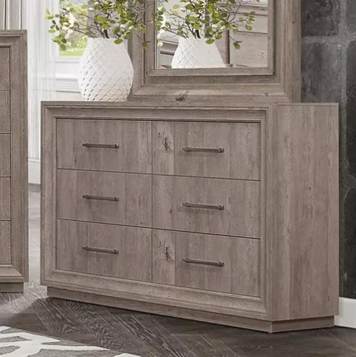 Liberty Furniture Horizons 6 Drawer Dresser in Graystone