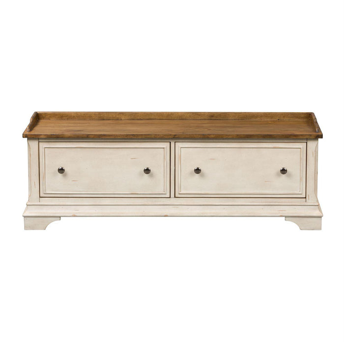 Liberty Morgan Creek Storage Hall Bench in Antique White