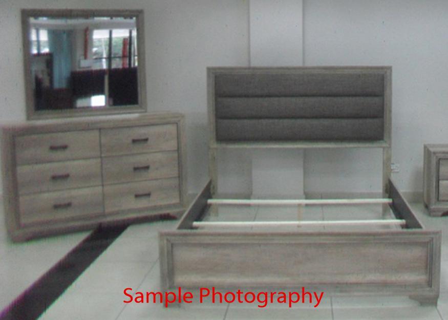 Liberty Sun Valley Queen Upholstered Panel Bed in Sandstone 439-BR-QUB