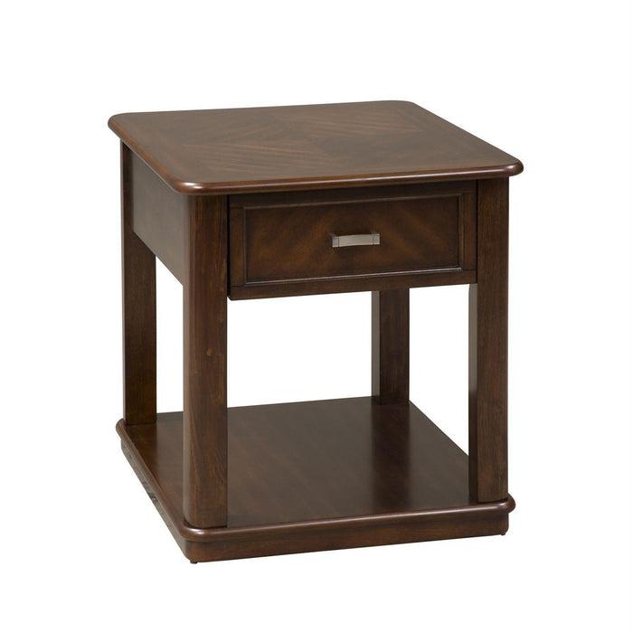 Liberty Wallace End Table in Dark Toffee