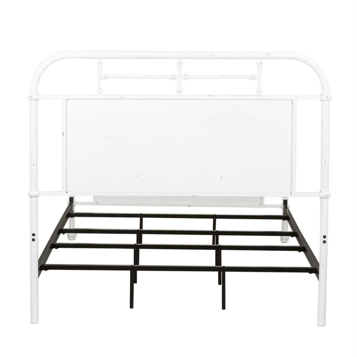 Liberty Furniture Vintage Series Twin Metal Bed in Antique White