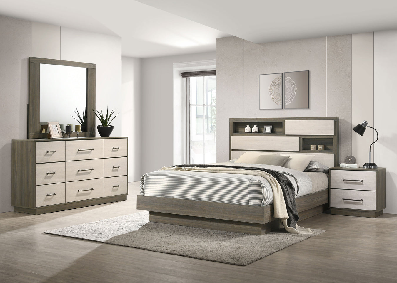 Grey oak/almond