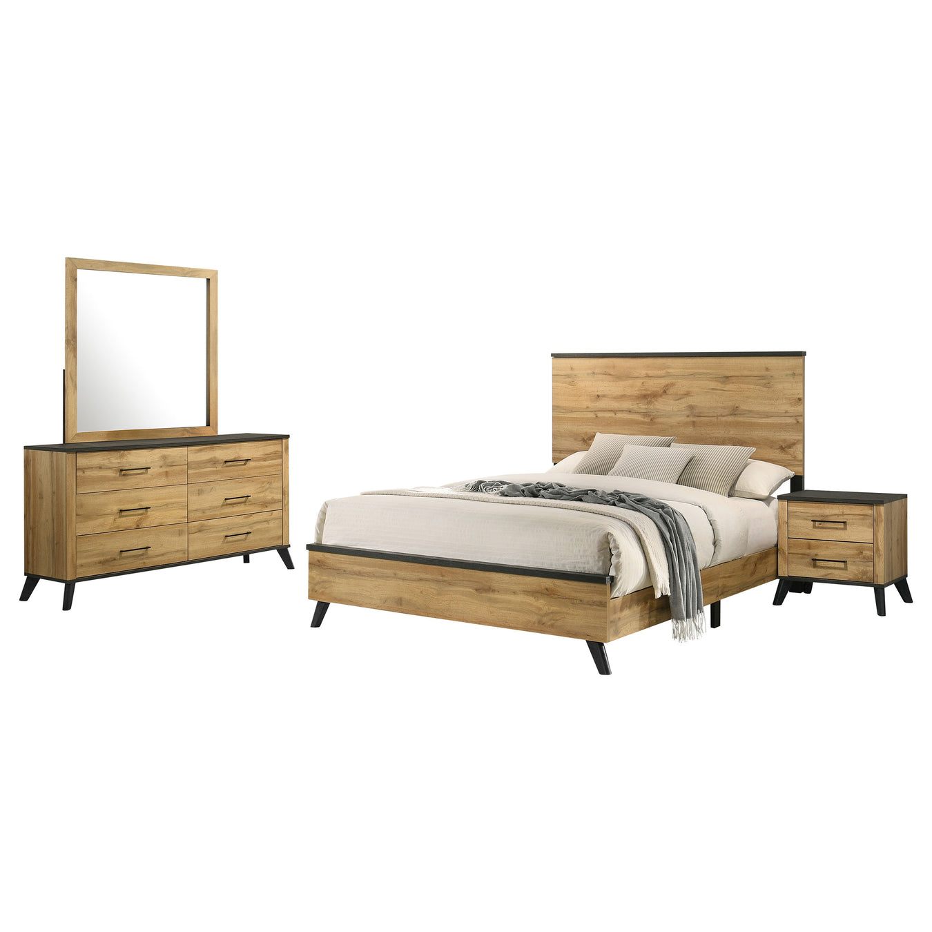Weathered brown / natural pine