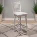 Liberty Furniture Magnolia Manor Spindle Back Swivel Bar Stool (Set of 2) in Antique White & Weathered Bark image