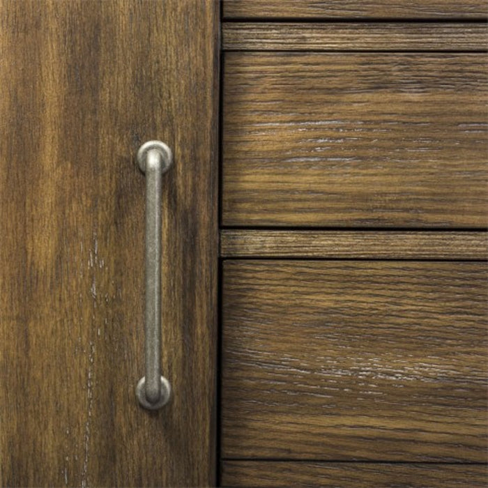 Liberty Stone Brook Computer Credenza in Rustic Saddle