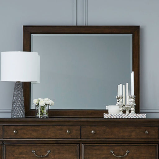 Liberty Furniture Arden Road Landscape Mirror in Satin Cherry image