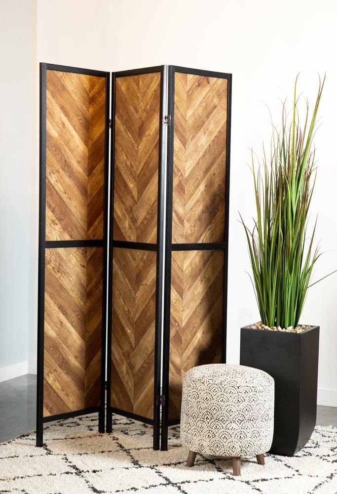 Rustic Tobacco Herringbone / Black